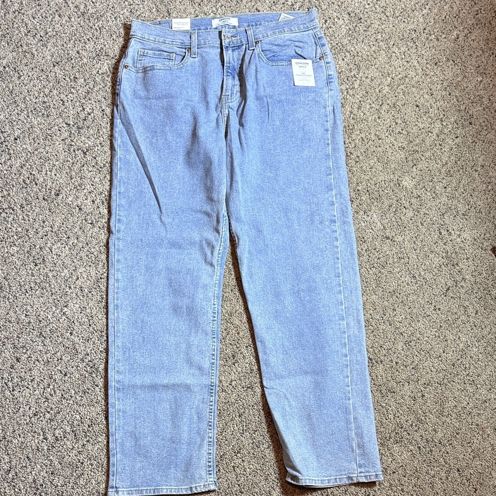 Denizen from Levi’s 90’s Loose Straight Women’s Light Blue Jeans Sz 12 NWT